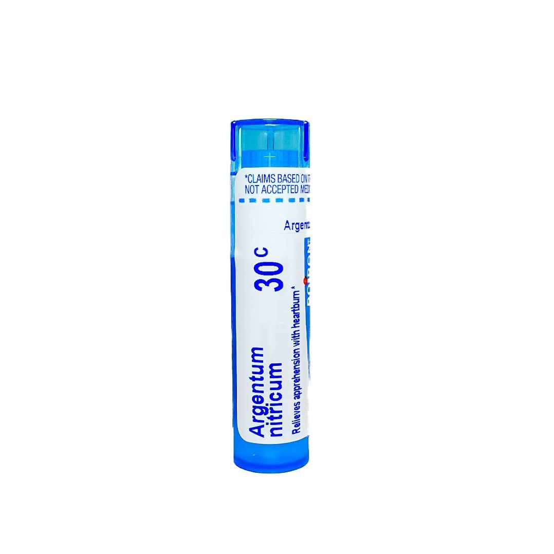 Blue and white Acetaminophen 30C homeopathic medicine tube
