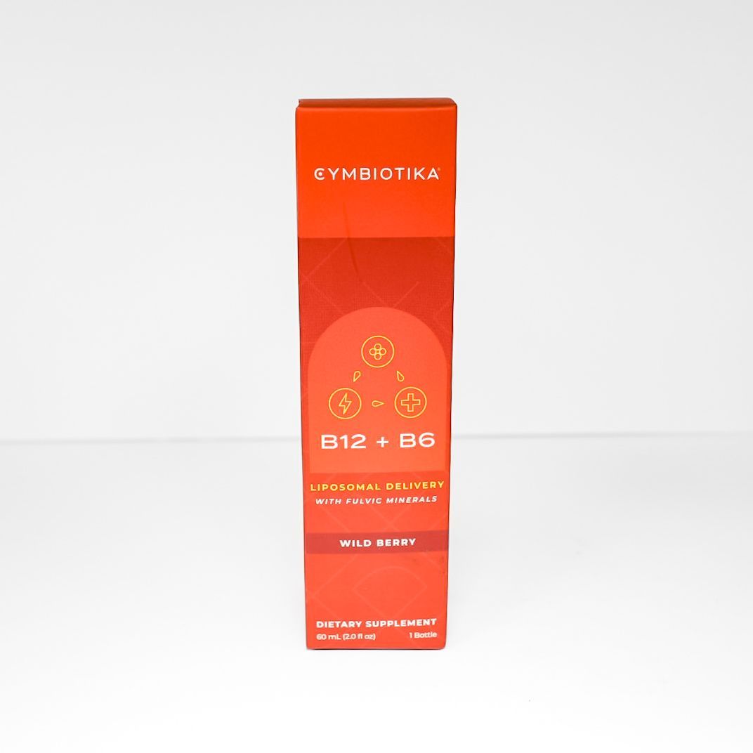 Orange Euthyotica B12 + B6 supplement box on a white background