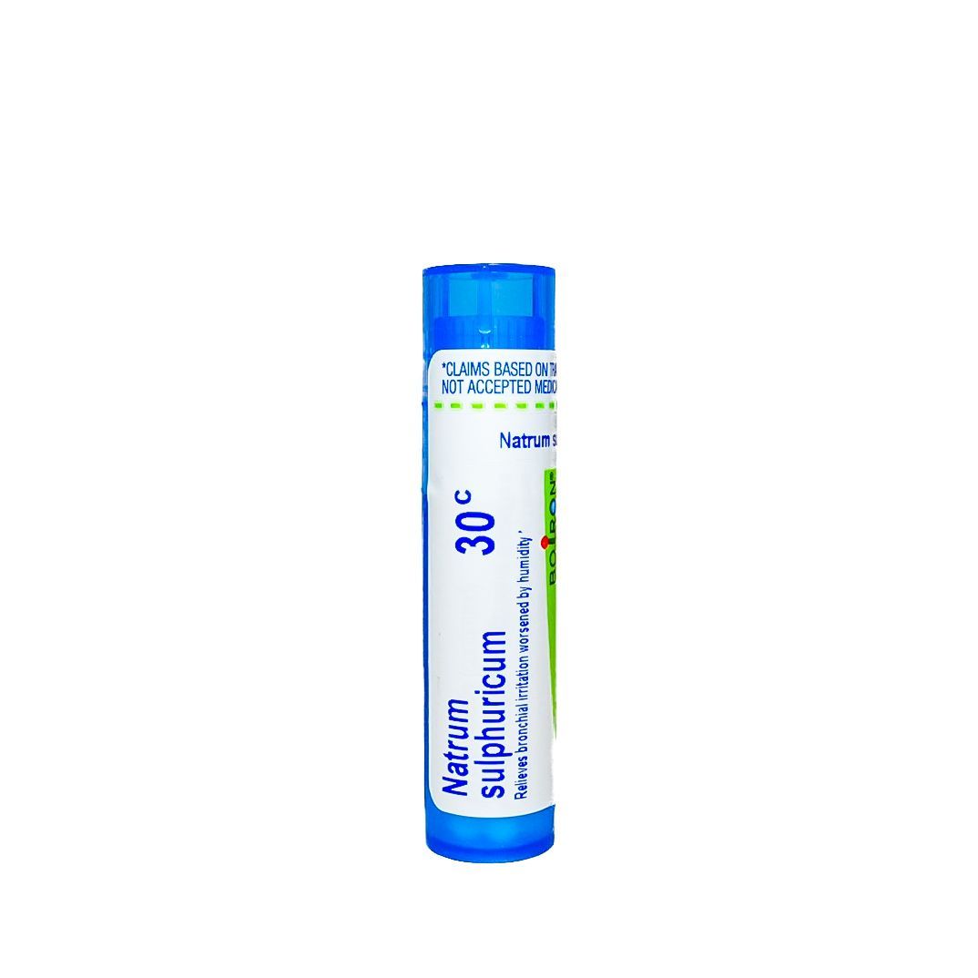 Blue and white homeopathic medicine tube labeled Arnica Globuli, 30C