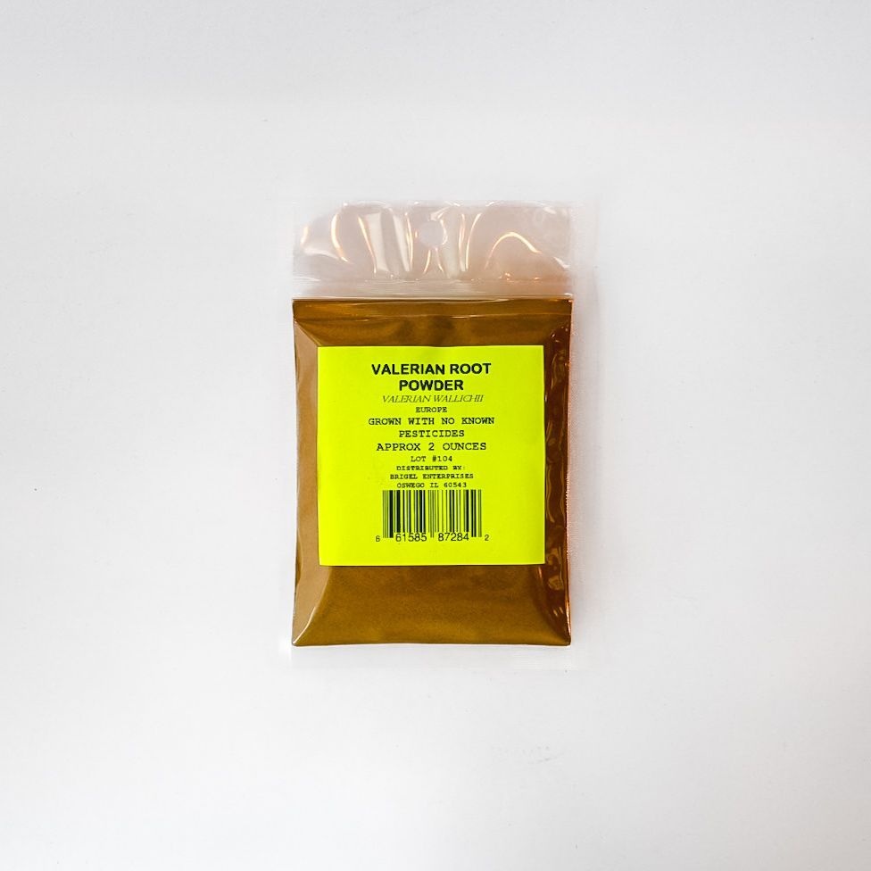 Small yellow snack packet with a clear top on a white background