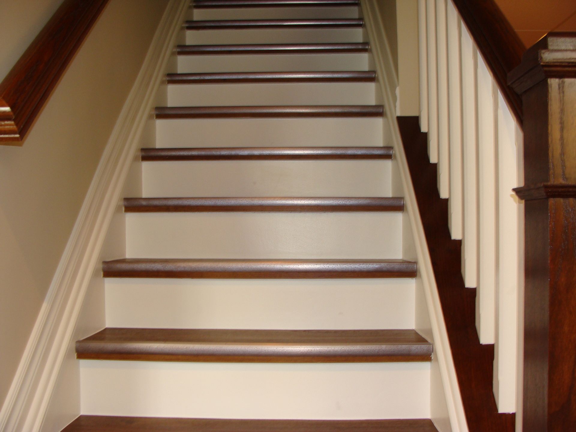 Interior construction finishing of walls and stairway - Build Your Own Home Services, LLC. 