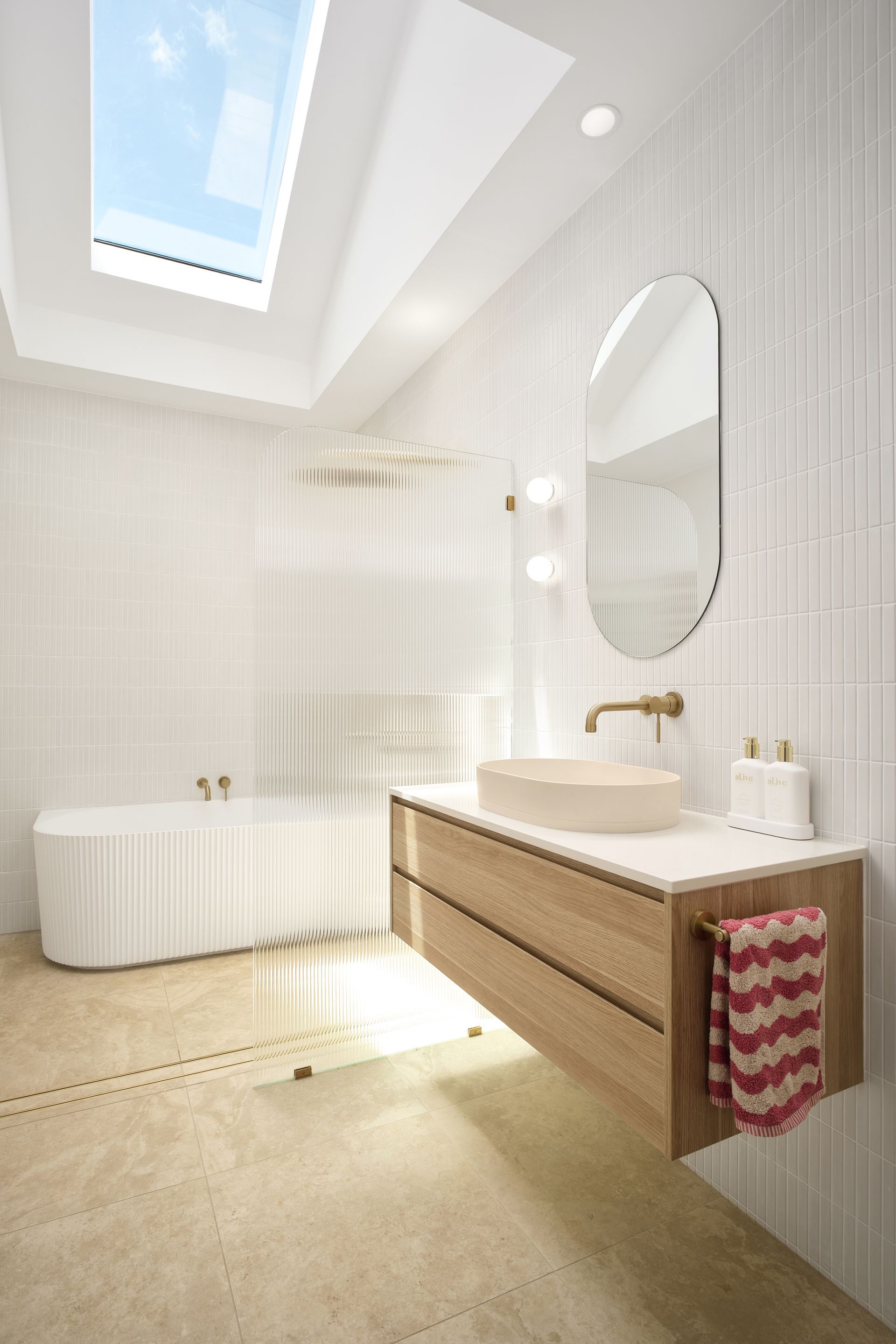 kedron modern bathroom renovation in brisbane view of sink and toilet