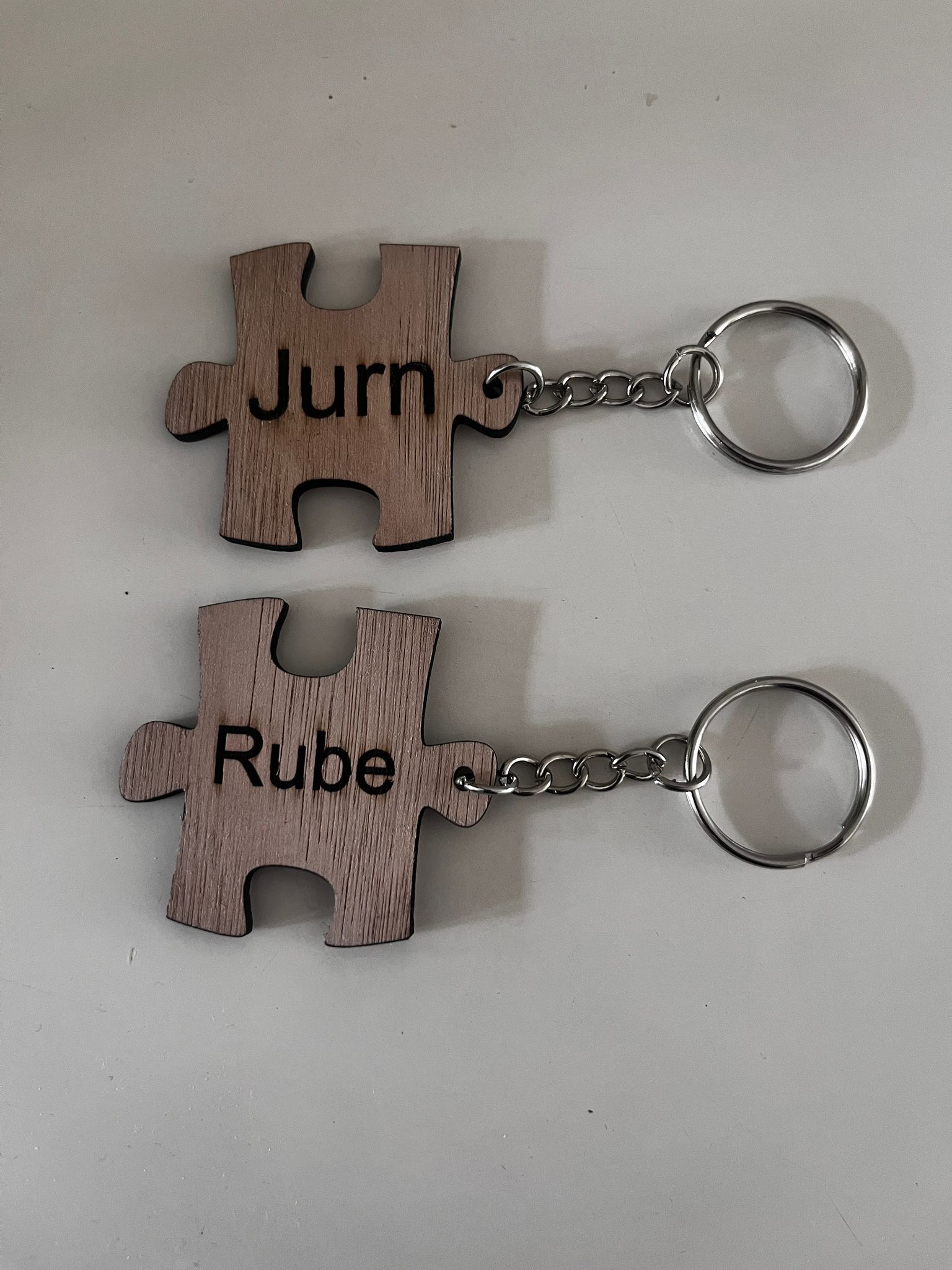 Houten sleutelhanger