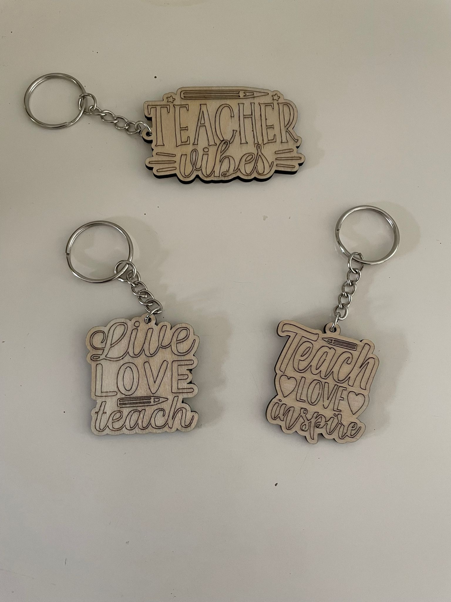 Houten sleutelhanger