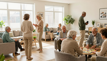 Independent living community common area