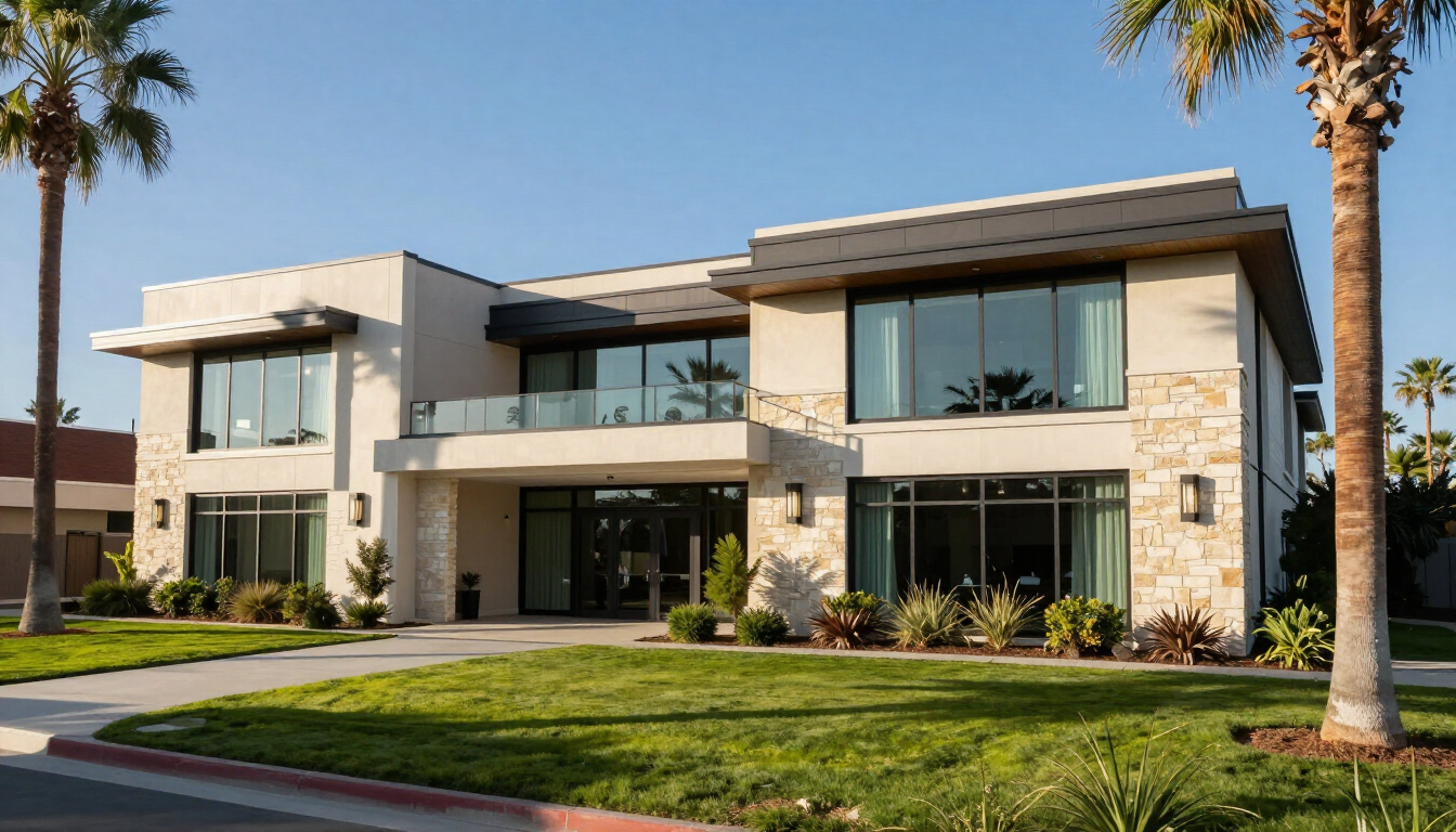 Modern senior living community in Southern California sun