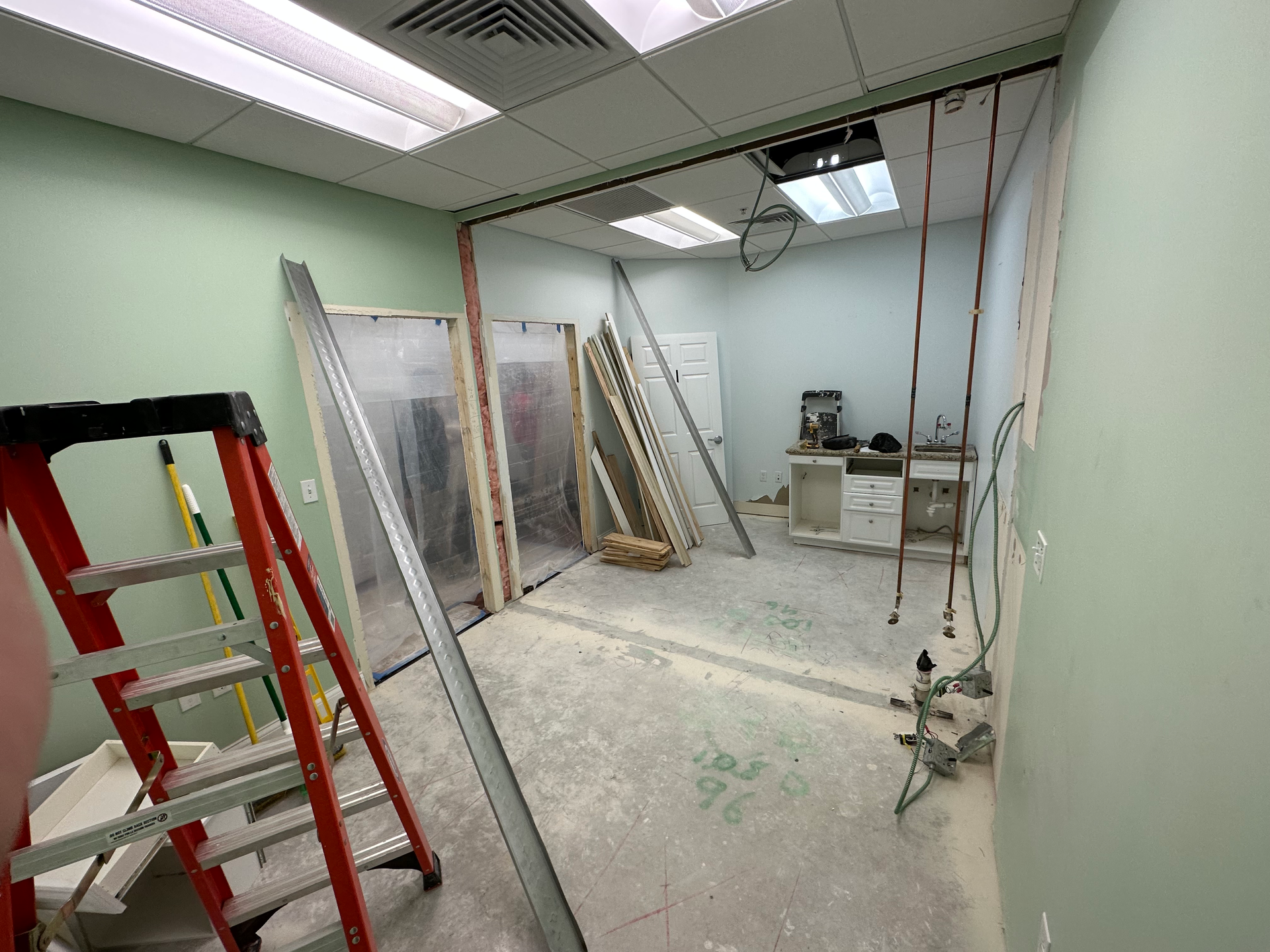 A picture of a renovating house
