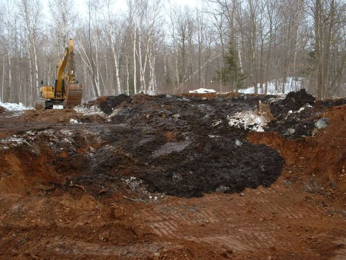 2-5-2010 Sediment in the dewatering site.