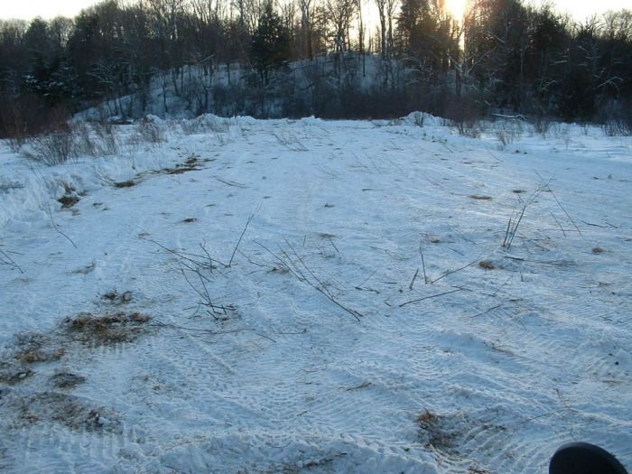 preparation of the road across the marsh just South of the snowmobile trail