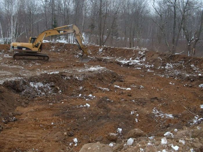 2-4-2010 More preparation of the dewatering site.