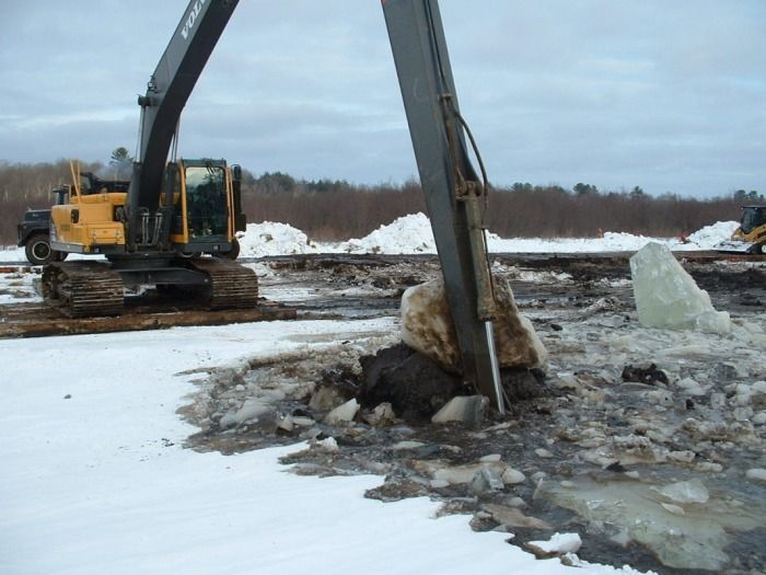 2-5-2010 Sediment removal has begun.