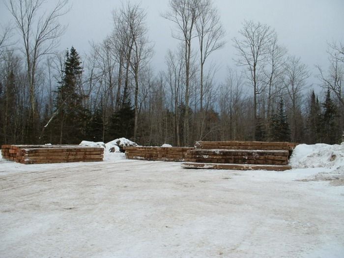 2/1/2010 mats to create the road accross the marsh staged along the highway
