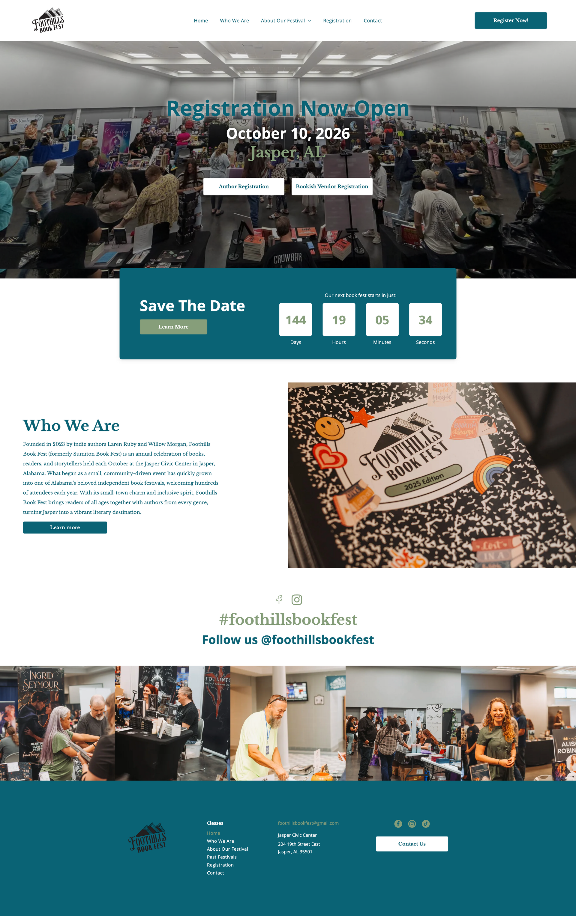 Website homepage for “Santa Fe New Mexican,” with a hero banner and event tiles over a city crowd photo.