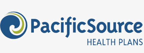 PacificSource Health Plans logo in blue and green