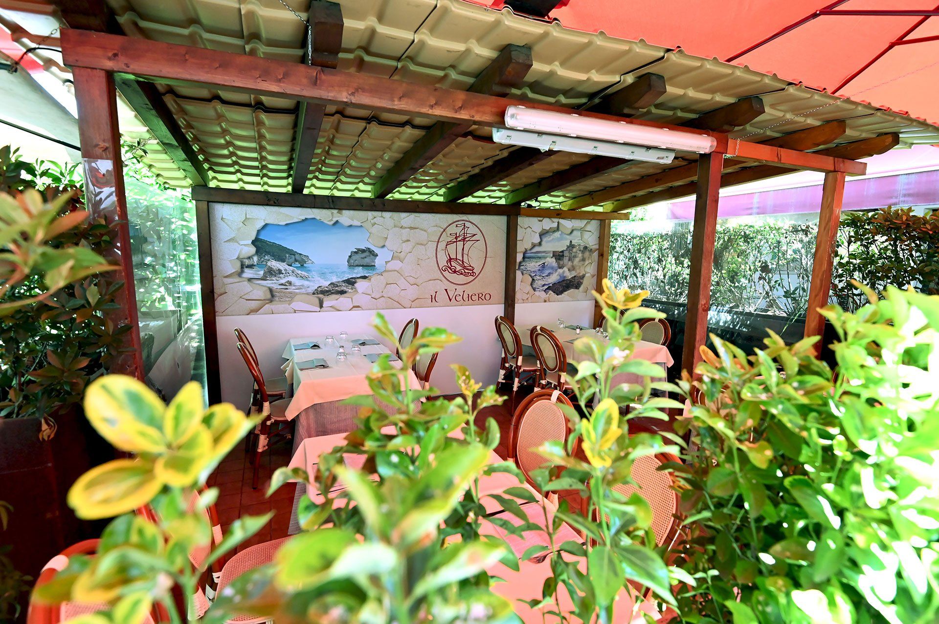 dettaglio dehor ristorante