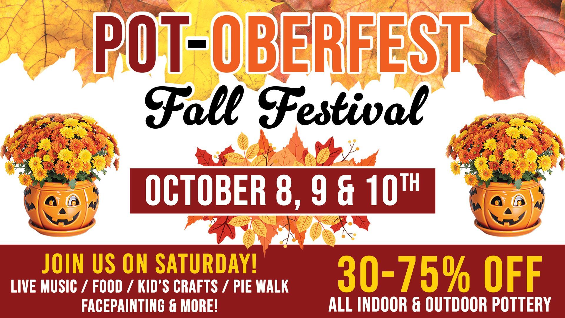 Pot-Oberfest Fall Festival at Logan's Garden Shop