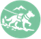 Dog Pack Hiking Icon