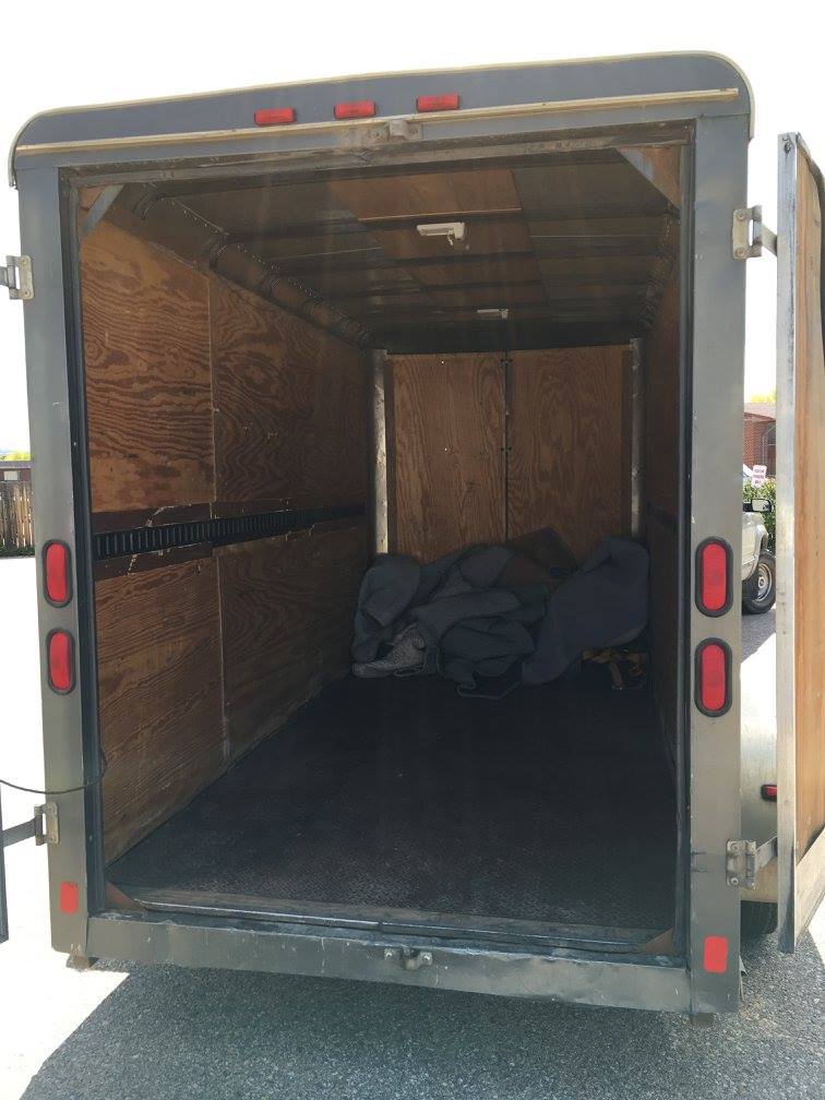 inside a container van