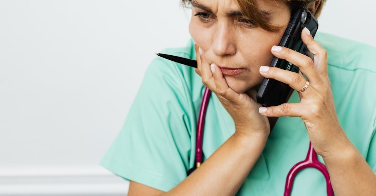 Doctor on the phone with a patient