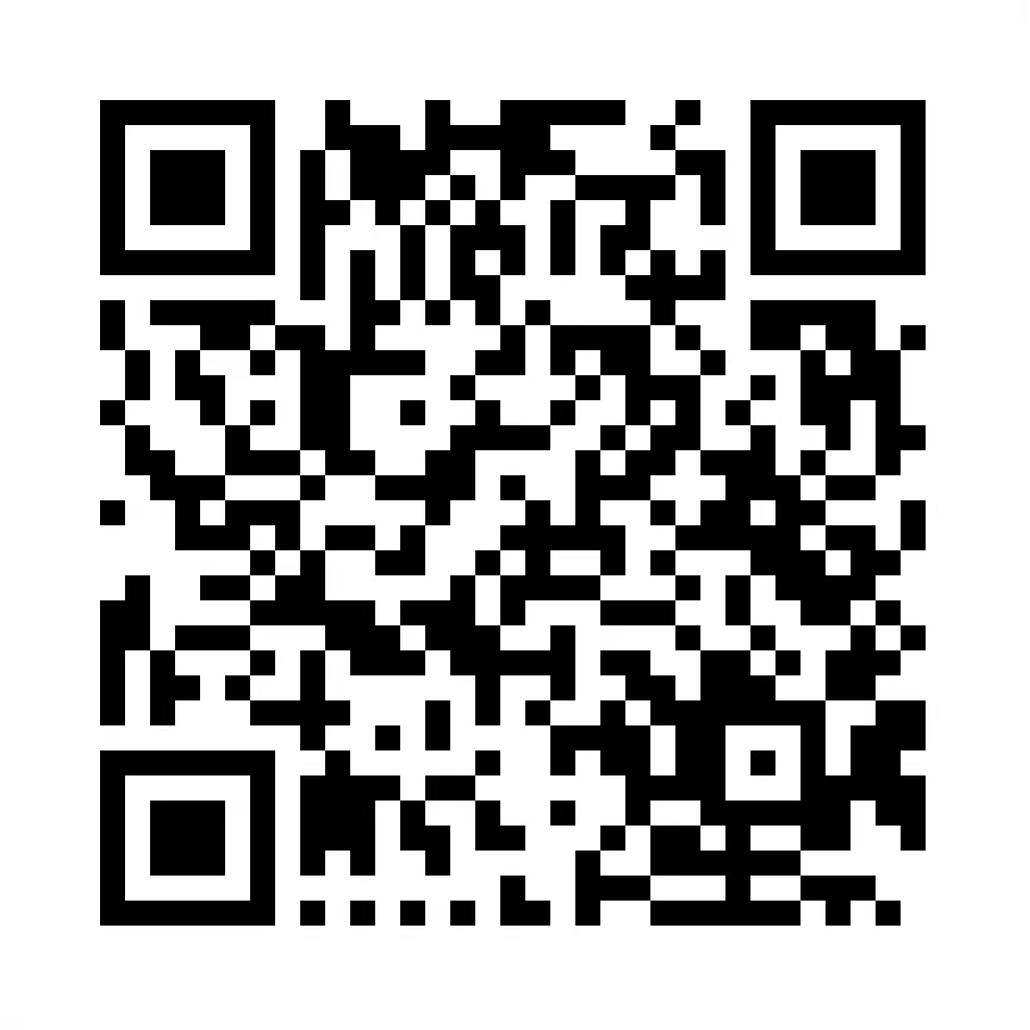 A black and white qr code on a white background.
