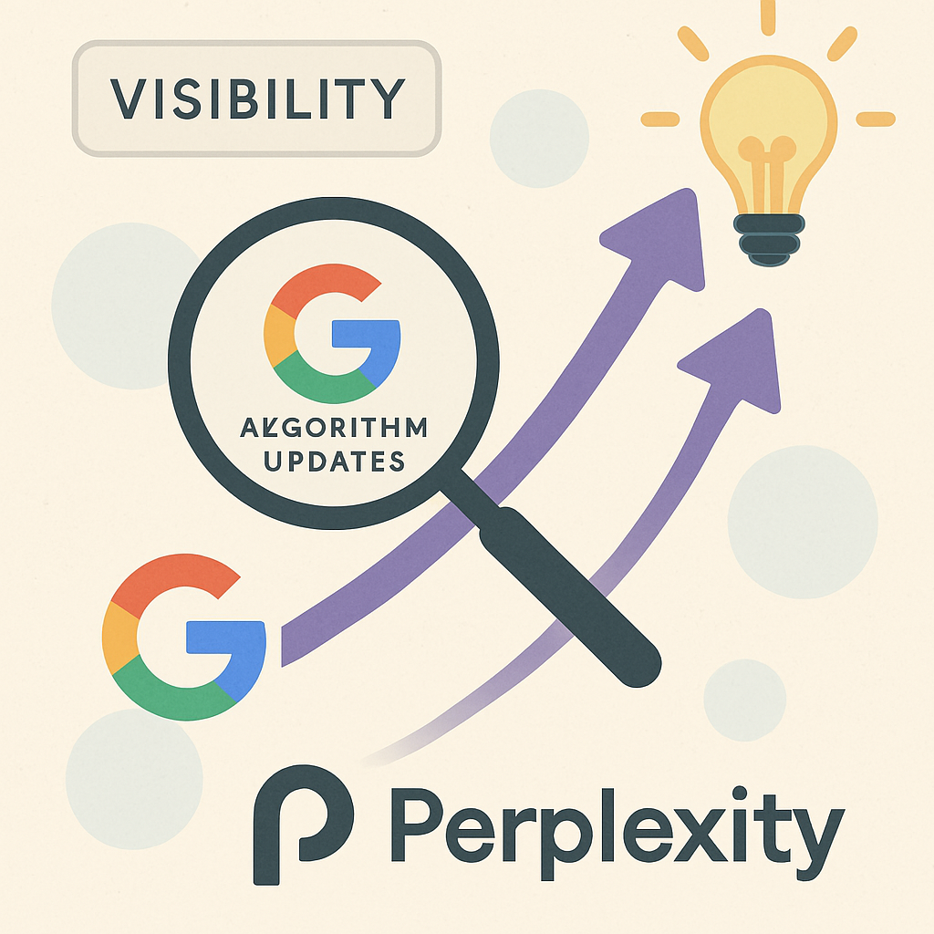 Synlighed på perplexity og google updates