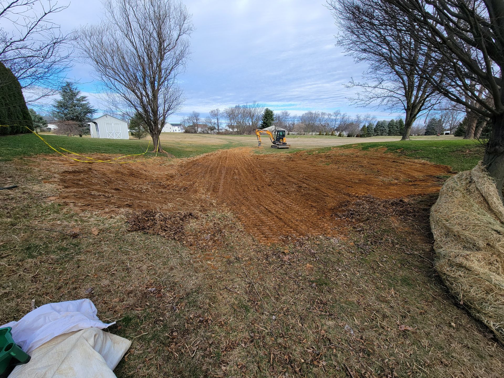 Finished sinkhole | Dillsburg, PA | Dillsburg Excavating & Septic, Inc.renching | Dillsburg, PA | Dillsburg Excavating & Septic, Inc.