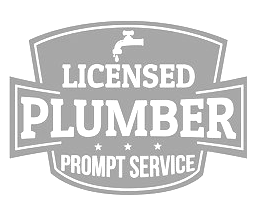 A grey logo with a faucet icon, reading