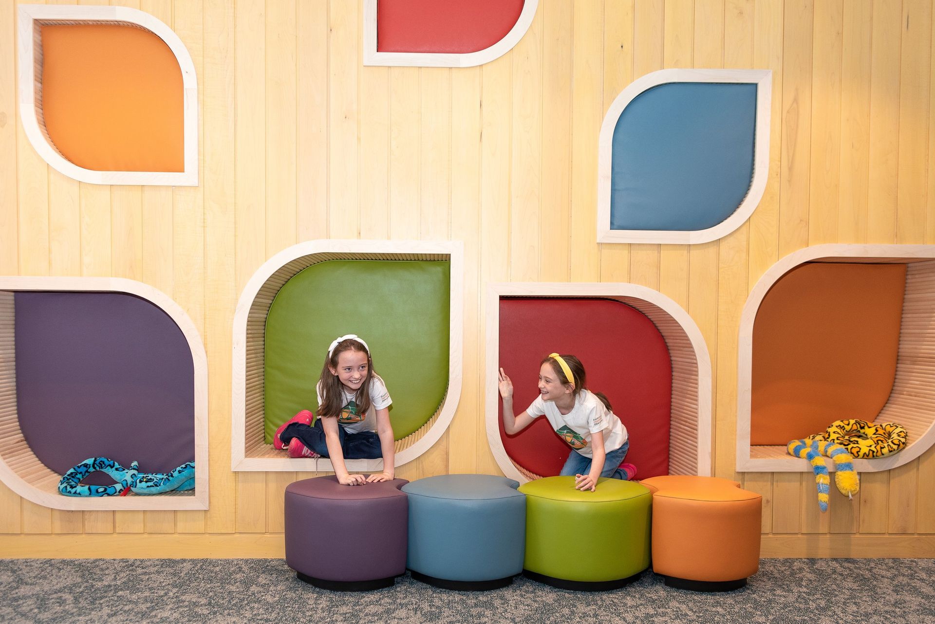 Children in the Waiting room Asheville Pediatric Dentistry (828) 277-6788