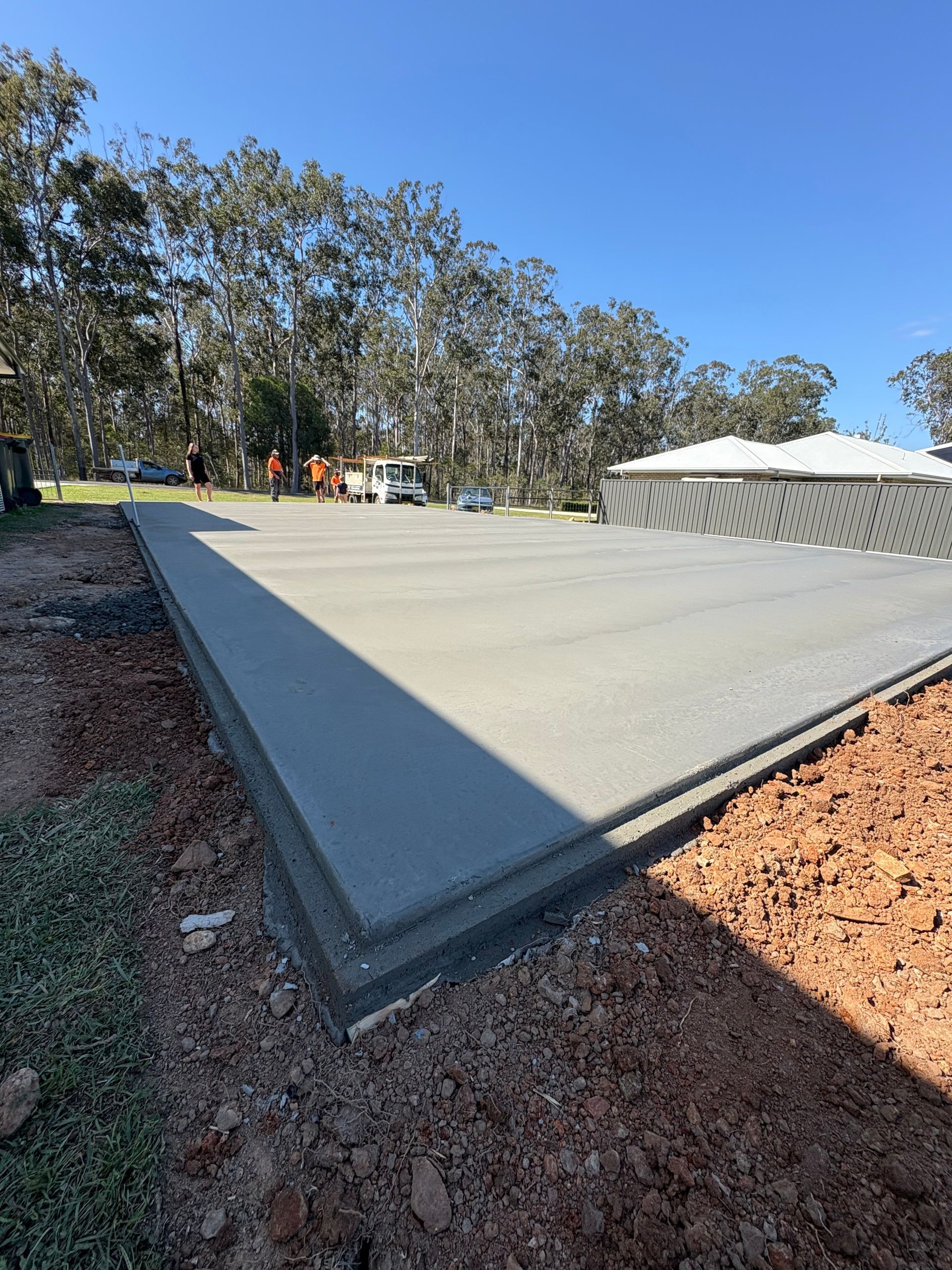 Freshly poured concrete slab for a structure — JDC Concreting in Ballina, NSW