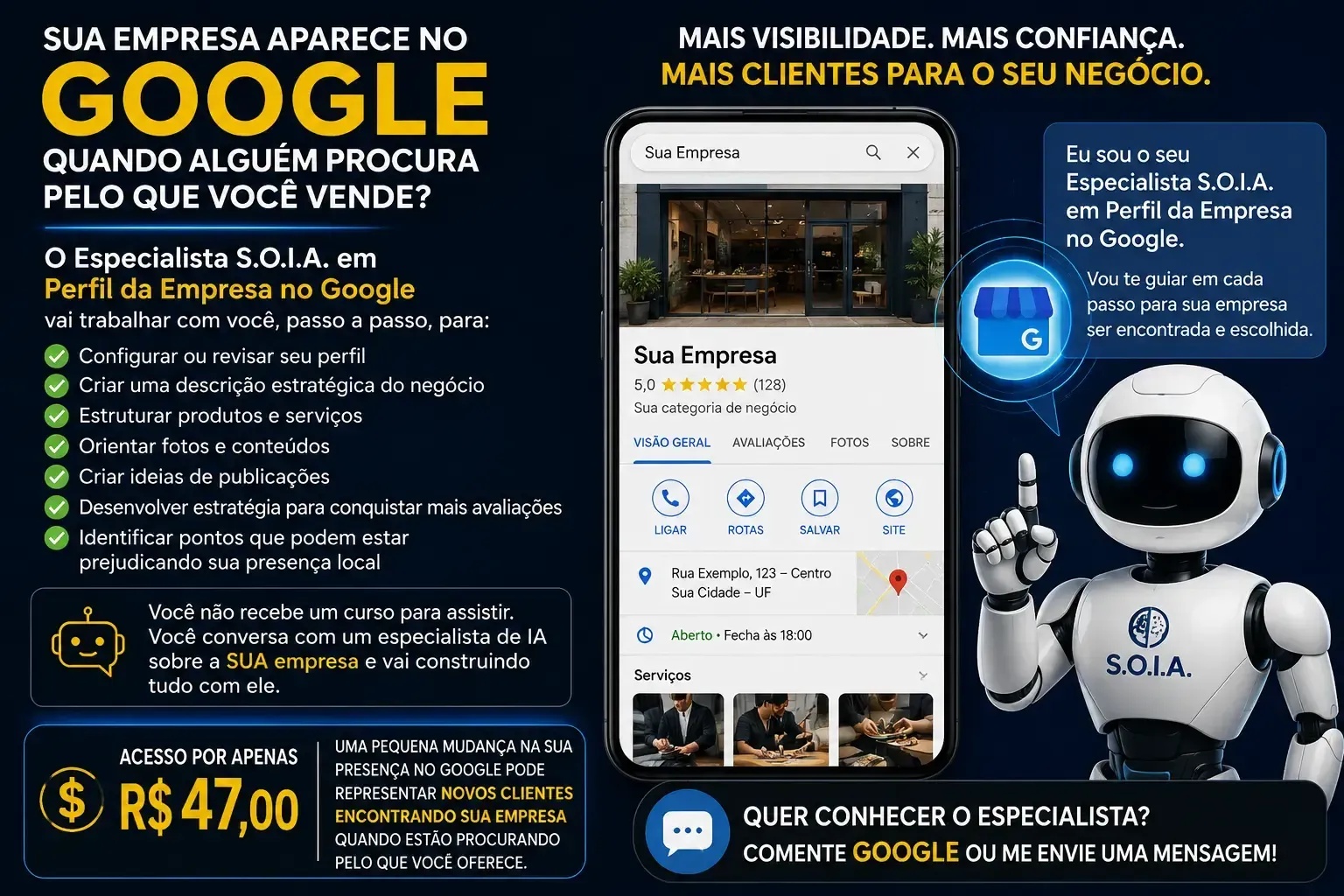 Agente Especialista em Perfil Empresarial do Google