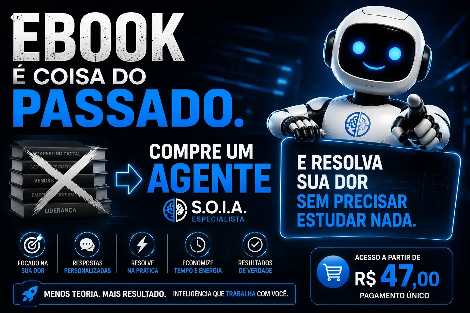 Ebook é coisa do passado. Compre um Agente e resolva sua dor sem precisar estudar nada.