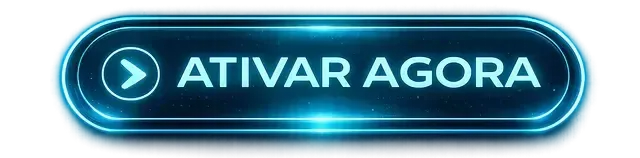 Botão com a inscrição “Ativar agora” em azul e preto fluorescente.
