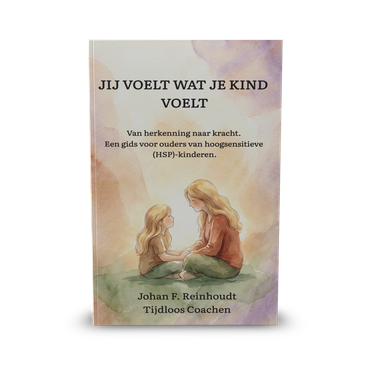 Boekomslag van Jij voelt wat je kind voelt - Van herkenning naar kracht. Een gids voor ouders van hoogsensitieve kinderen (HSK) door Johan F. Reinhoudt