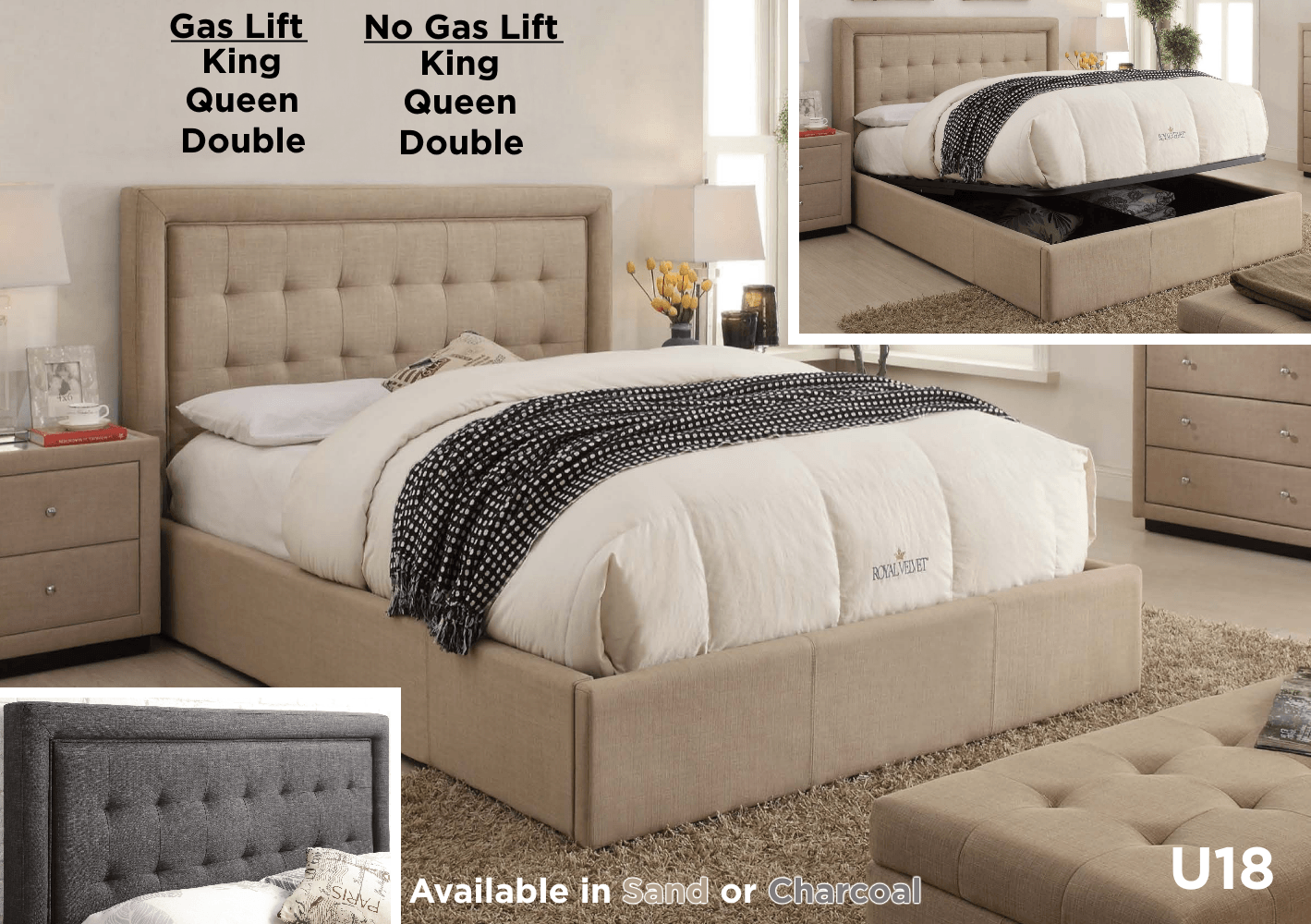Upholstered Beds in Lismore Bryants Beds & Mattresses
