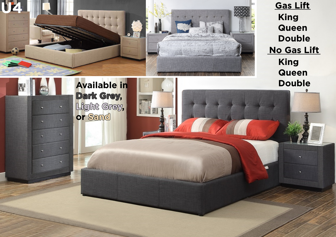 Upholstered Beds in Lismore Bryants Beds & Mattresses