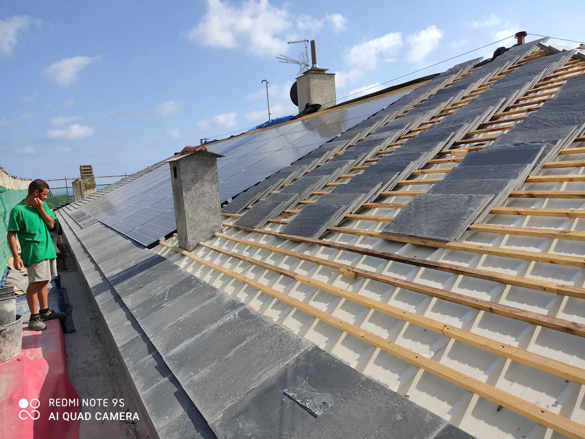 lavorazione tetto ventilato