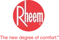 Rheem logo: White 