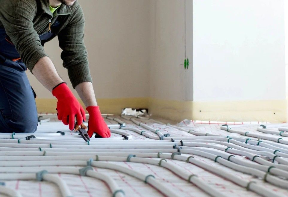 installation of wet underfloor heating
