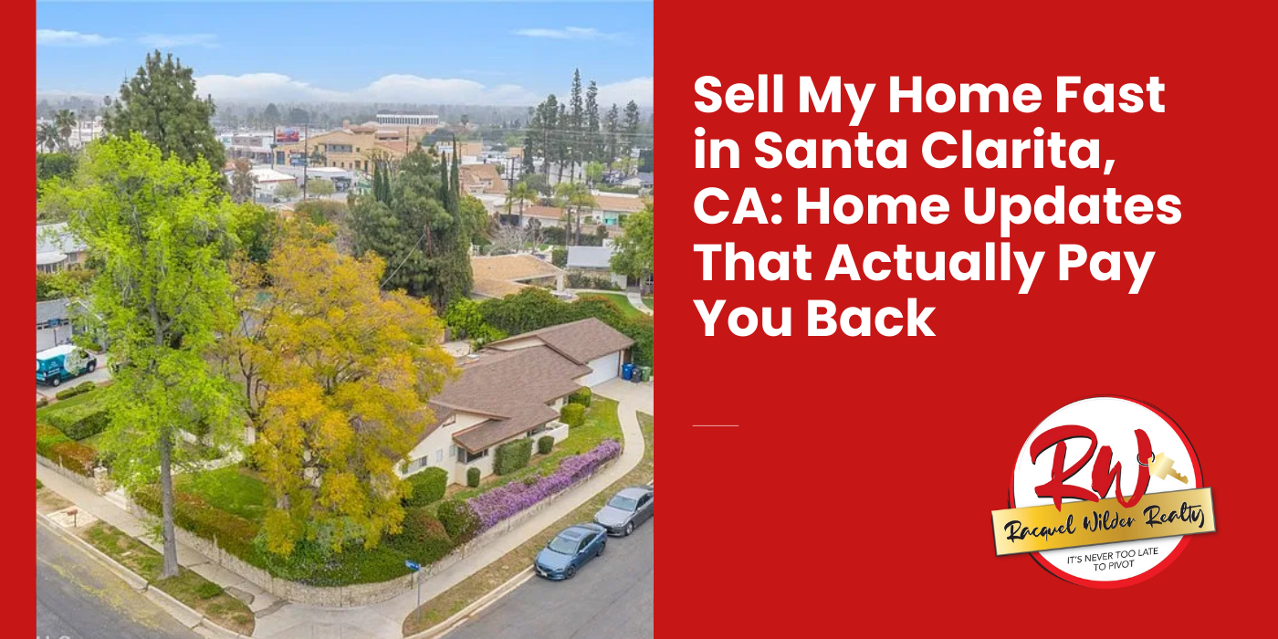 Aerial view of a home with text
