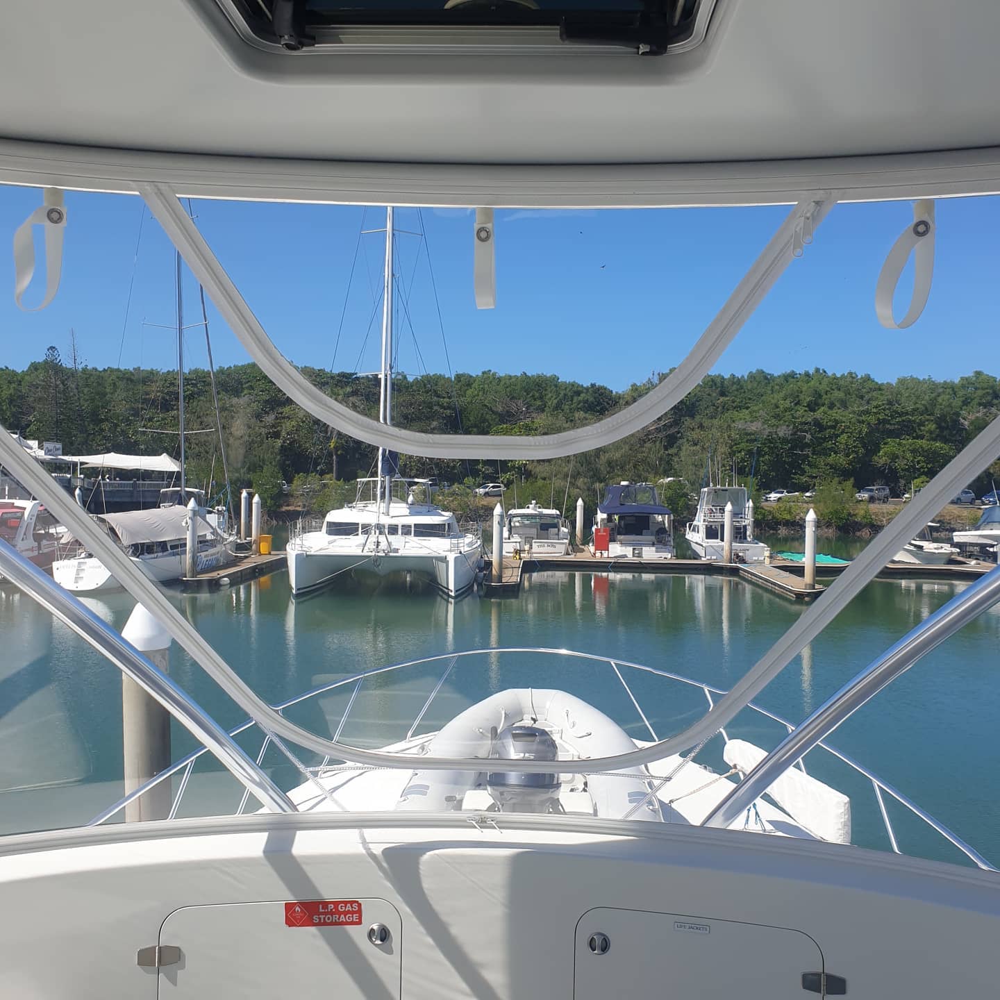 Front View of Boat — Coastal Coverings In Smithfield, QLD