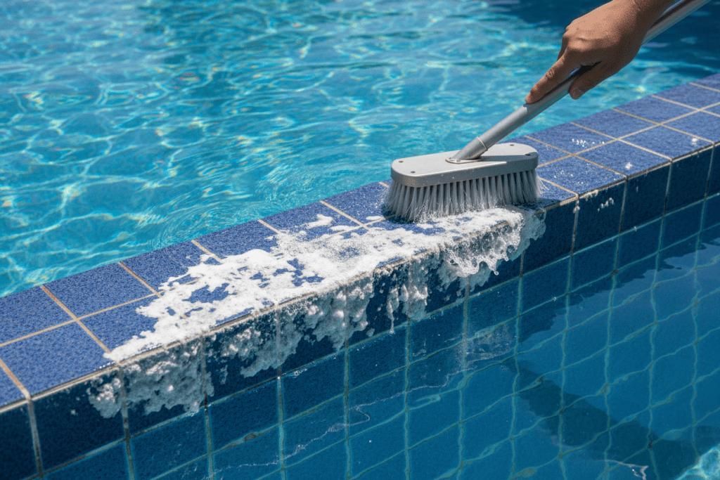Clean swimming pool