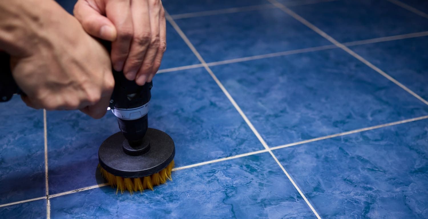 Deep clean grout naturally