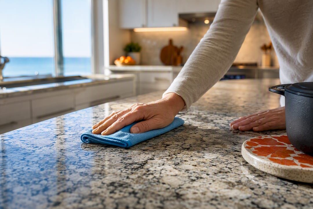 Granite countertop cleaning