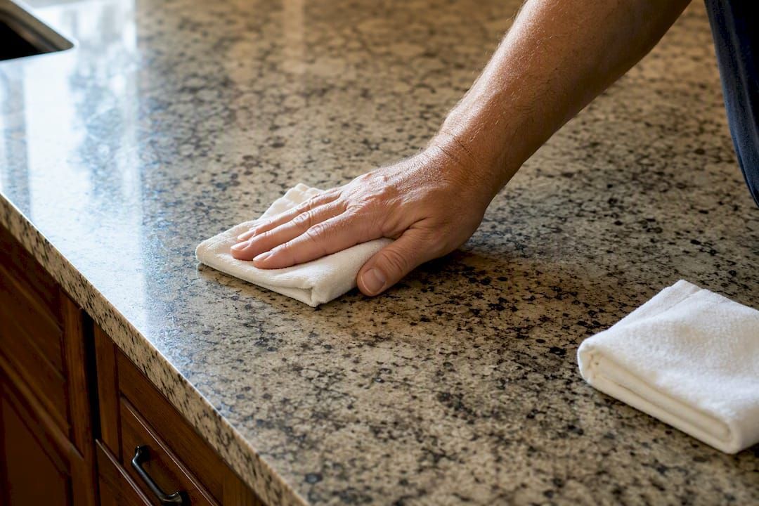Granite countertop water test