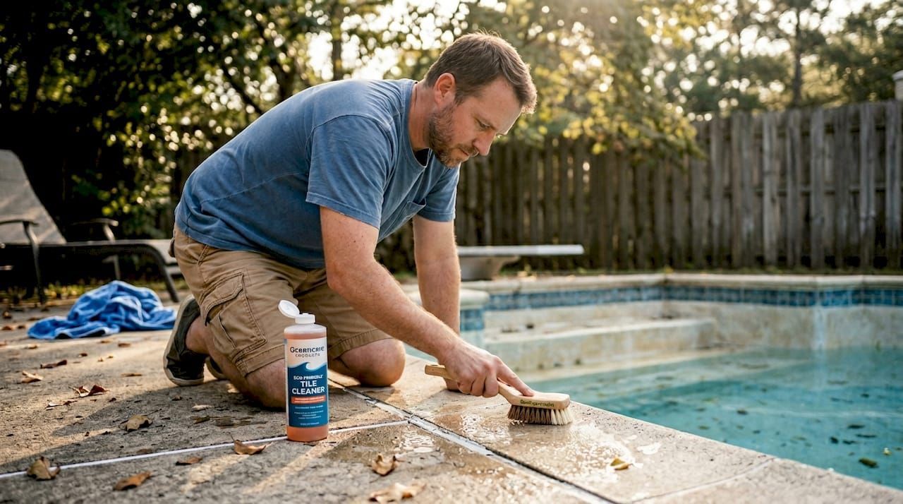 Healthy clean pool surface