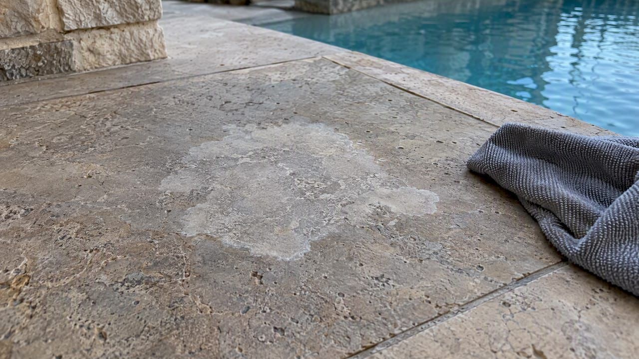 Hydrogen peroxide stone treatment