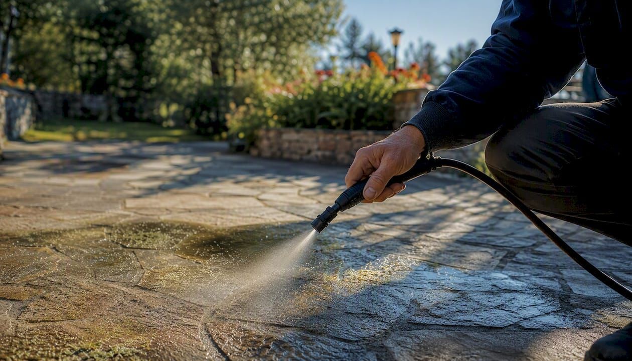 Outdoor natural stone restoration