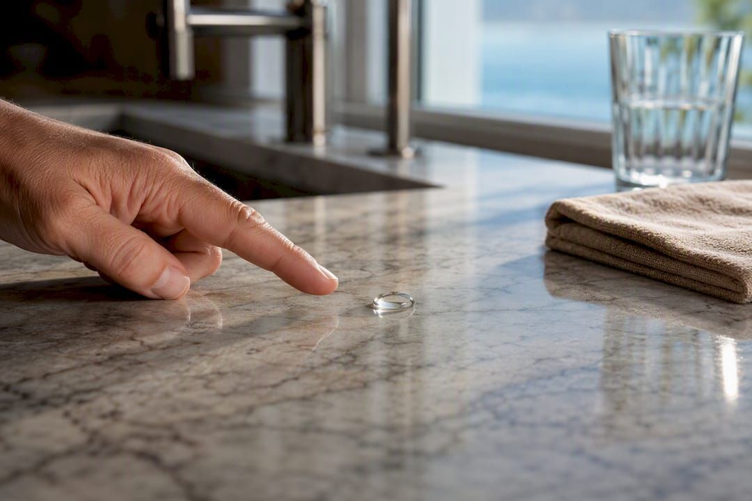 Plant-based marble countertop sealer