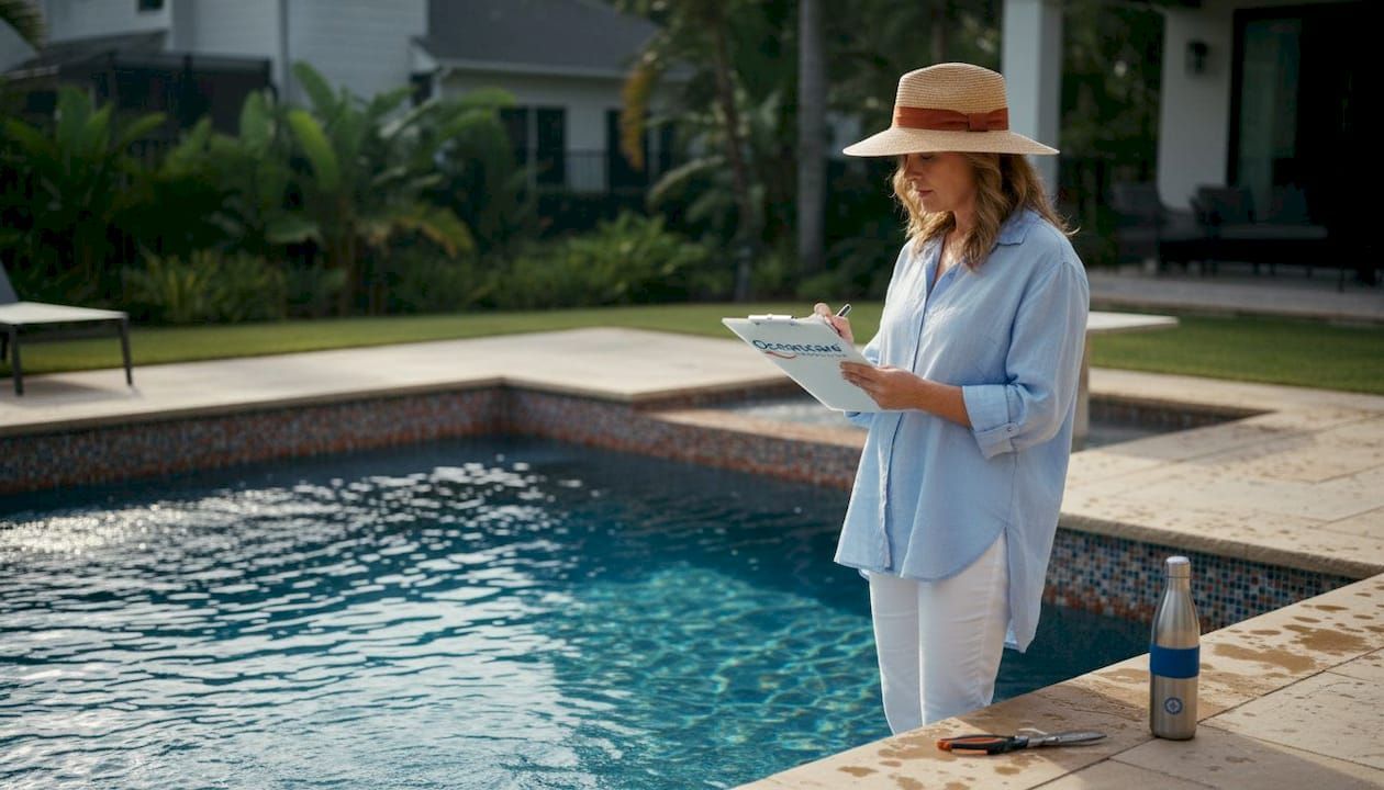 Sustainable pool maintenance routine