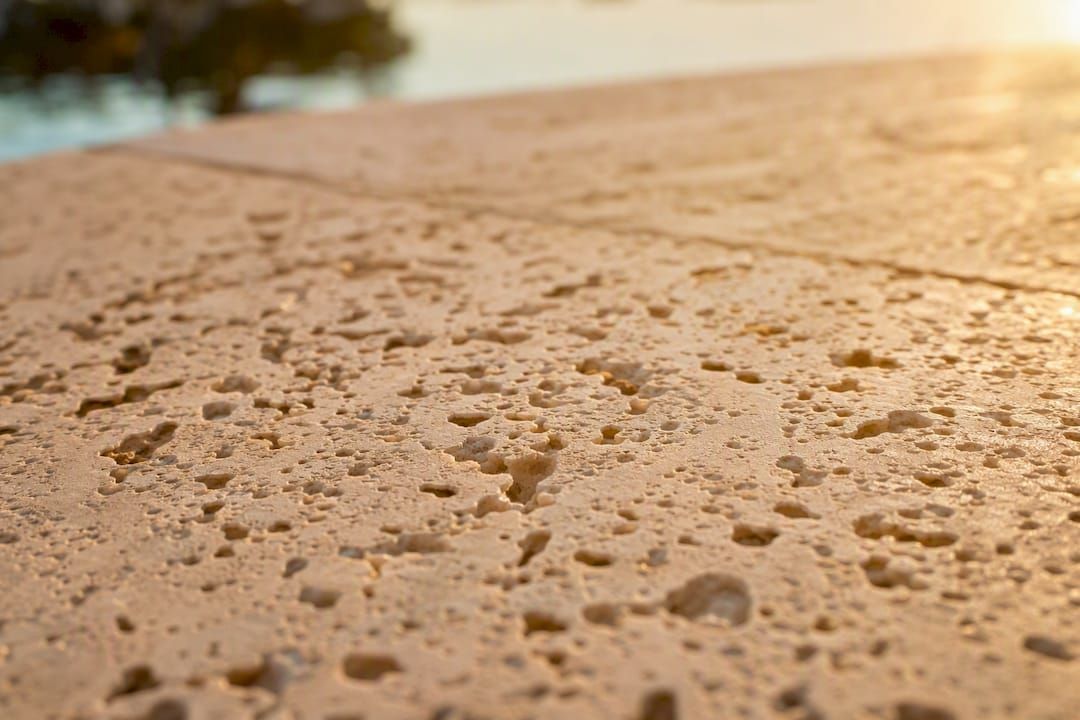 Travertine pool deck sealer
